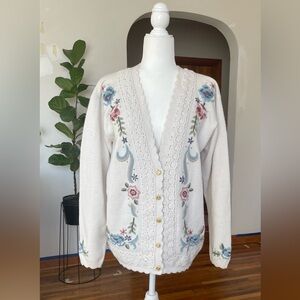 Vtg grandma cardigan SOLD